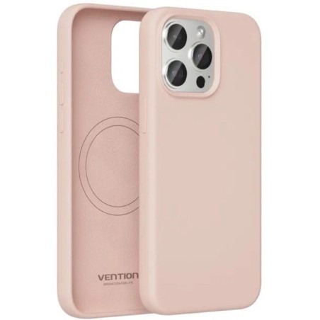 Funda Silicona con Magsafe Vention KUEP0-10/ Compatible con iPhone 14/ Rosa