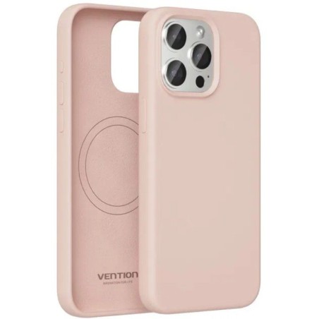 Funda Silicona con Magsafe Vention KUEP0-20/ Compatible con iPhone 14 Plus/ Rosa