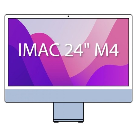 Apple iMac 24' Retina 4,5K / M4 10-Core CPU/ 16Gb/ 512Gb SSD/ 10-Core GPU/ Azul