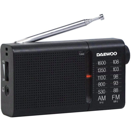 Radio Portátil Daewoo DW1119/ Negra