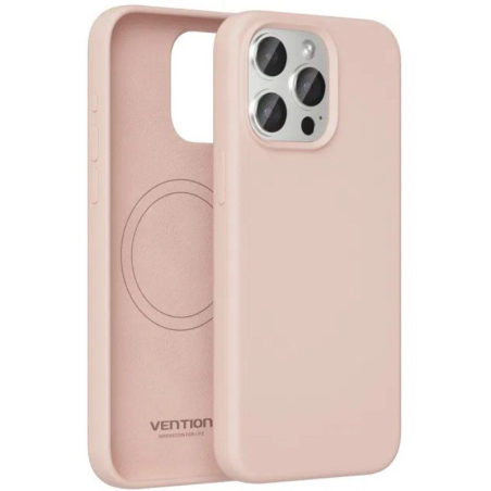 Funda Silicona con Magsafe Vention KUDP0-30/ Compatible con iPhone 13 Pro/ Rosa