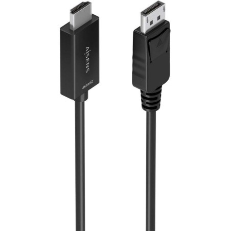 Cable Conversor Aisens A125-0891/ Displayport Macho - HDMI Macho/ 60cm/ Negro