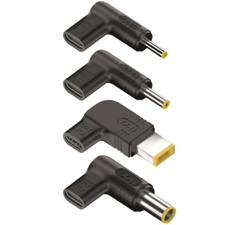 Pack 4 Clavijas para Portátil Lenovo NGS BUD-L/ DC - USB Tipo-C