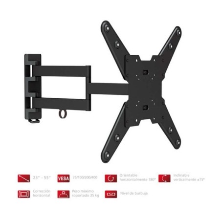 Soporte de Pared Orientable/ Inclinable Fonestar STV-683N para TV de 23-55'/ hasta 35kg