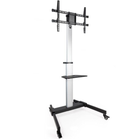 Soporte de Suelo Inclinable/ Ajustable con Ruedas TooQ FS1886M-B para TV de 37-86'/ hasta 50kg