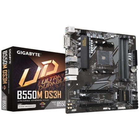 Placa Base Gigabyte B550M DS3H Socket AM4/ Micro ATX