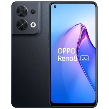 Smartphone Oppo Reno 8 8GB/ 256GB/ 6.43'/ 5G/ Negro Brillante