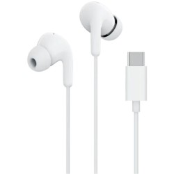 Auriculares Intrauditivos Xiaomi Earphones Tipo-C/ con Micrófono/ USB Tipo-C/ Blancos