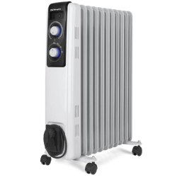 Radiador de Aceite Orbegozo RF 2500A/ 3 Potencias/ 1000-1500-2500W/ 11 Elementos Caloríficos