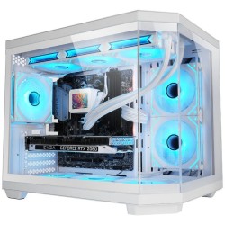 Caja Gaming Minitorre Mars Gaming MC-3TCOREM/ Blanca