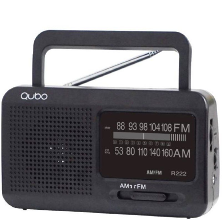 Radio Portátil Qubo R-222/ Negra