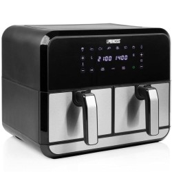 Freidora por Aire / Sin Aceite Princess Double Basket Airfryer 182074/ 2400W/ Capacidad 8L