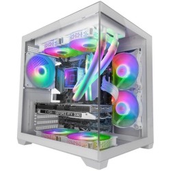Caja Gaming Minitorre Mars Gaming MC-VIEW2/ Blanca