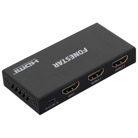 Duplicador HDMI Fonestar FO-22S2ED/ 2x HDMI Hembra - HDMI Macho