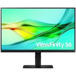 Monitor Profesional Samsung ViewFinity S6 S24D604UAU 24'/ QHD/ Regulable en Altura/ Negro