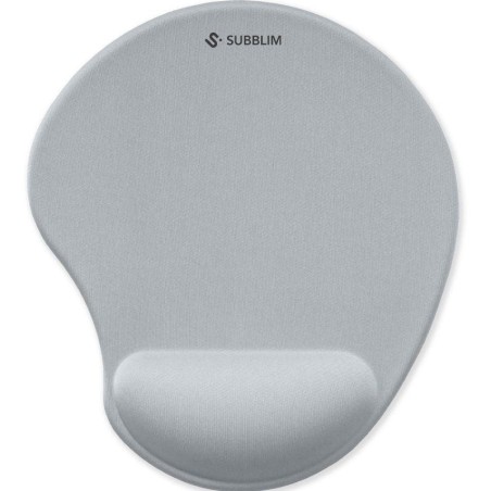 Alfombrilla Ergonómica Subblim Ergo NeoGel MousePad/ 240 × 190 × 15mm/ Plateada