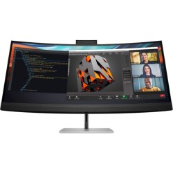 Monitor Profesional Curvo HP serie 7 Pro 39.7'/ 5K2K/ Webcam/ Multimedia/ Regulable en Altura/ Plata