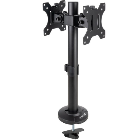 Soporte para 2 Monitores TooQ DB1132TN-B/ hasta 8kg