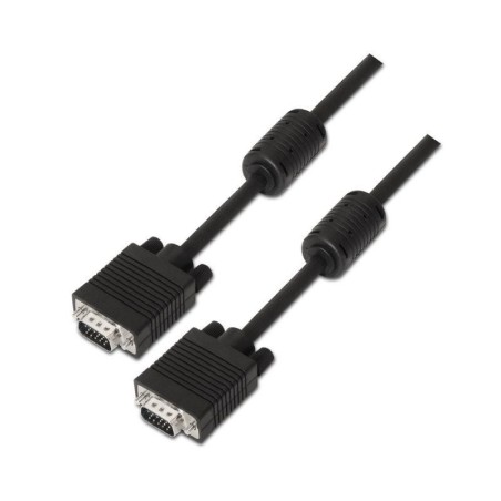 Cable SVGA Aisens A113-0076/ HDB15 Macho - HDB15 Macho/ Hasta 3W/ 10Mbps/ 20m/ Negro