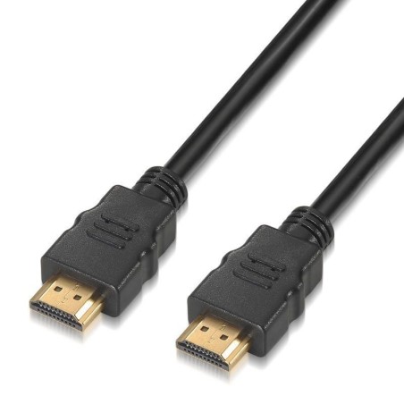 Cable HDMI 2.0 4K Aisens A120-0120/ HDMI Macho - HDMI Macho/ Hasta 10W/ 2250Mbps/ 1.5m/ Certificado/ Negro