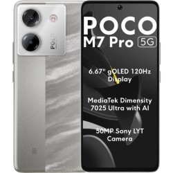 Smartphone Xiaomi POCO M7 Pro 8GB/ 256GB/ 6.67'/ 5G/ Plata