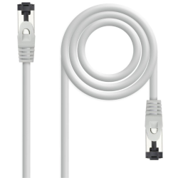 Cable de Red RJ45 SSTP Nanocable 10.20.2007 Cat.8.1/ 7m/ Gris