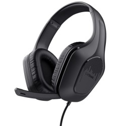 Auriculares Gaming con Micrófono Trust Gaming GXT 417 Zirox/ Jack 3.5/ Negros