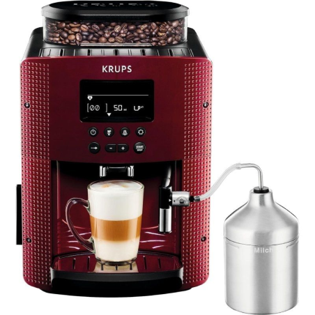 Cafetera Expreso Krups Essential Digital/ 1450W/ 15 Bares/ Roja