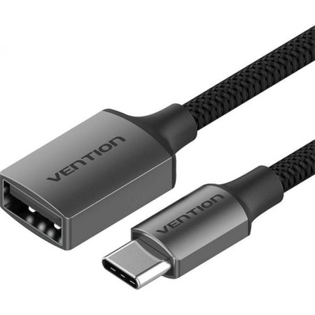 Cable USB 2.0 Vention CCWHB/ USB Tipo-C Macho - USB Hembra/ 15cm