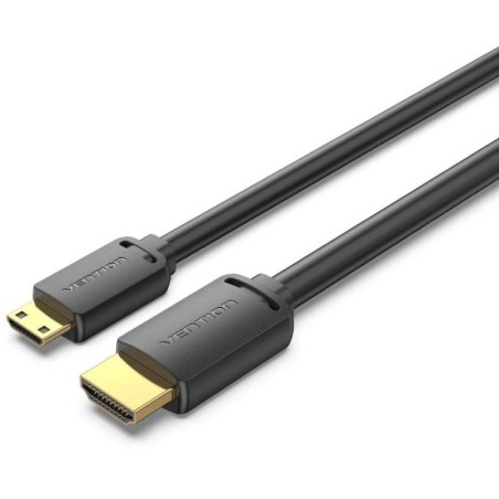 Cable HDMI 4K Vention AGHBG/ HDMI Macho - Mini HDMI Macho/ 1.5m/ Negro