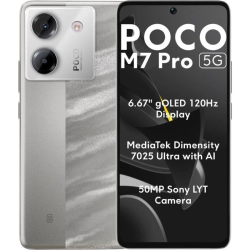 Smartphone Xiaomi POCO M7 Pro 12GB/ 512GB/ 6.67'/ 5G/ Plata