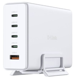 Cargador Sobremesa GaN D-Link DCF-241/E/ 4xUSB Tipo-C/ 1xUSB/ 240W