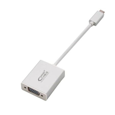 Cable Conversor Nanocable 10.16.4101/ USB Tipo-C Macho - VGA Hembra