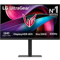 Monitor Gaming LG UltraGear G6 27G640A-B 27'/ QHD/ Multimedia/ 1ms/ 300Hz/ IPS/ Regulable en Altura/ Negro