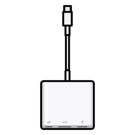 Adaptador usb-c digital Av Multiport Macbook v3 MW5M3ZM/A