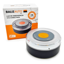 Luz baliza de emergencia para coche Balizauto Connected V16 PD-000093/ Homologada/ Base Imantada/ Geolocalizable/ Funciona a Pil