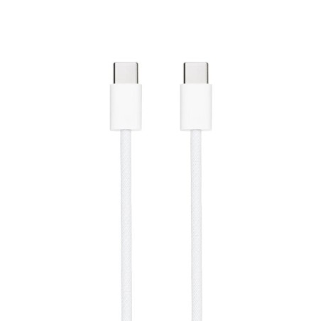 Cable USB 2.0 Tipo-C Nanocable 10.01.6001-CO/ USB Tipo-C Macho - USB Tipo-C Macho/ Hasta 60W/ 480Mbps/ 1m/ Blanco