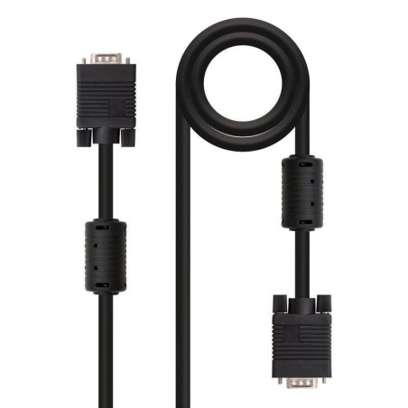 Cable SVGA Nanocable 10.15.0115/ VGA Macho - VGA Macho/ 15m/ Negro