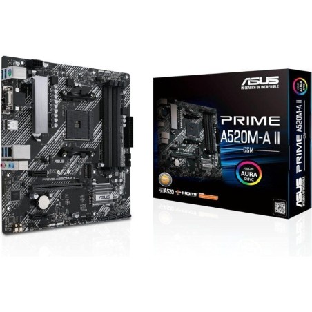 Placa Base Asus Prime A520M-A II/CSM Socket AM4/ Micro ATX