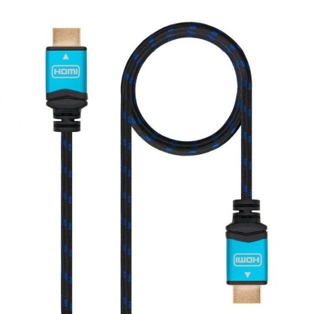 Cable HDMI 2.0 4K Nanocable 10.15.3703/ HDMI Macho - HDMI Macho/ 3m/ Negro