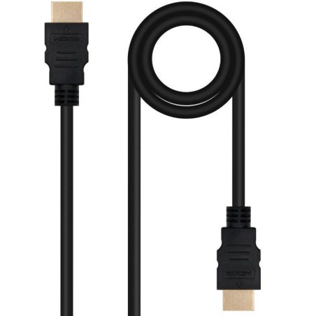 Cable HDMI 2.0 4K Nanocable 10.15.3801-L150/ HDMI Macho - HDMI Macho/ 1.5m/ Negro