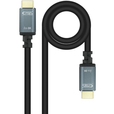 Cable HDMI 2.1 IRIS 8K Nanocable 10.15.8010/ HDMI Macho - HDMI Macho/ 10m/ Negro