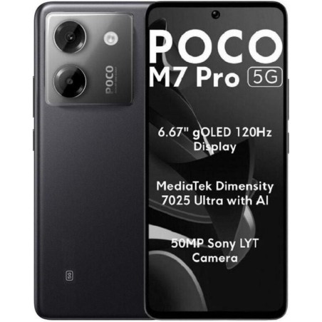Smartphone Xiaomi POCO M7 Pro 8GB/ 256GB/ 6.67'/ 5G/ Negro