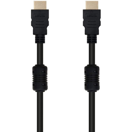 Cable HDMI 1.4 Nanocable 10.15.1810/ HDMI Macho - HDMI Macho/ 10m/ Negro