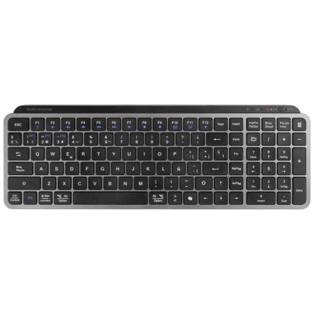Teclado Compacto Inalámbrico por Bluetooth Mars Gaming MK-SILENKEYS/ Negro