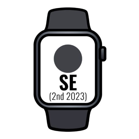 Apple Watch SE 2 Gen 2023/ GPS/ Cellular / 44mm/ Caja de Aluminio Medianoche/ Correa Deportiva Medianoche M/L