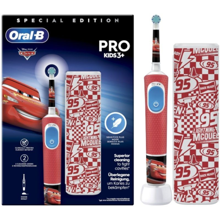 Cepillo Dental Oral-B Pro Kids Cars/ Incluye 1 Recambio