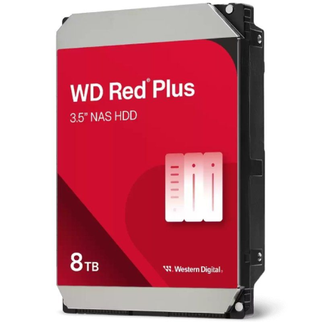 Disco Duro Western Digital WD Red Plus NAS 8TB/ 3.5'/ SATA III/ 256MB