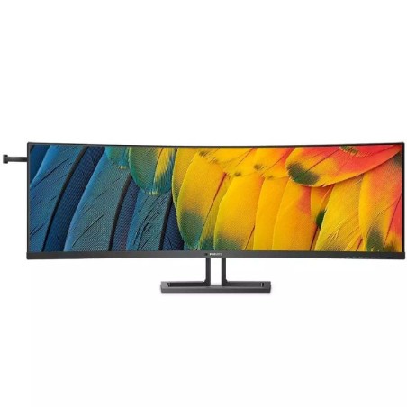 Monitor Profesional Ultraparonámico Curvo Philips 45B1U6900C 44.5'/ Dual QHD/ Multimedia/ Regulable en altura/ Negro