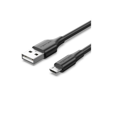 Cable USB 2.0 Vention CTIBI/ USB Macho - MicroUSB Macho/ Hasta 60W/ 480Mbps/ 3m/ Negro